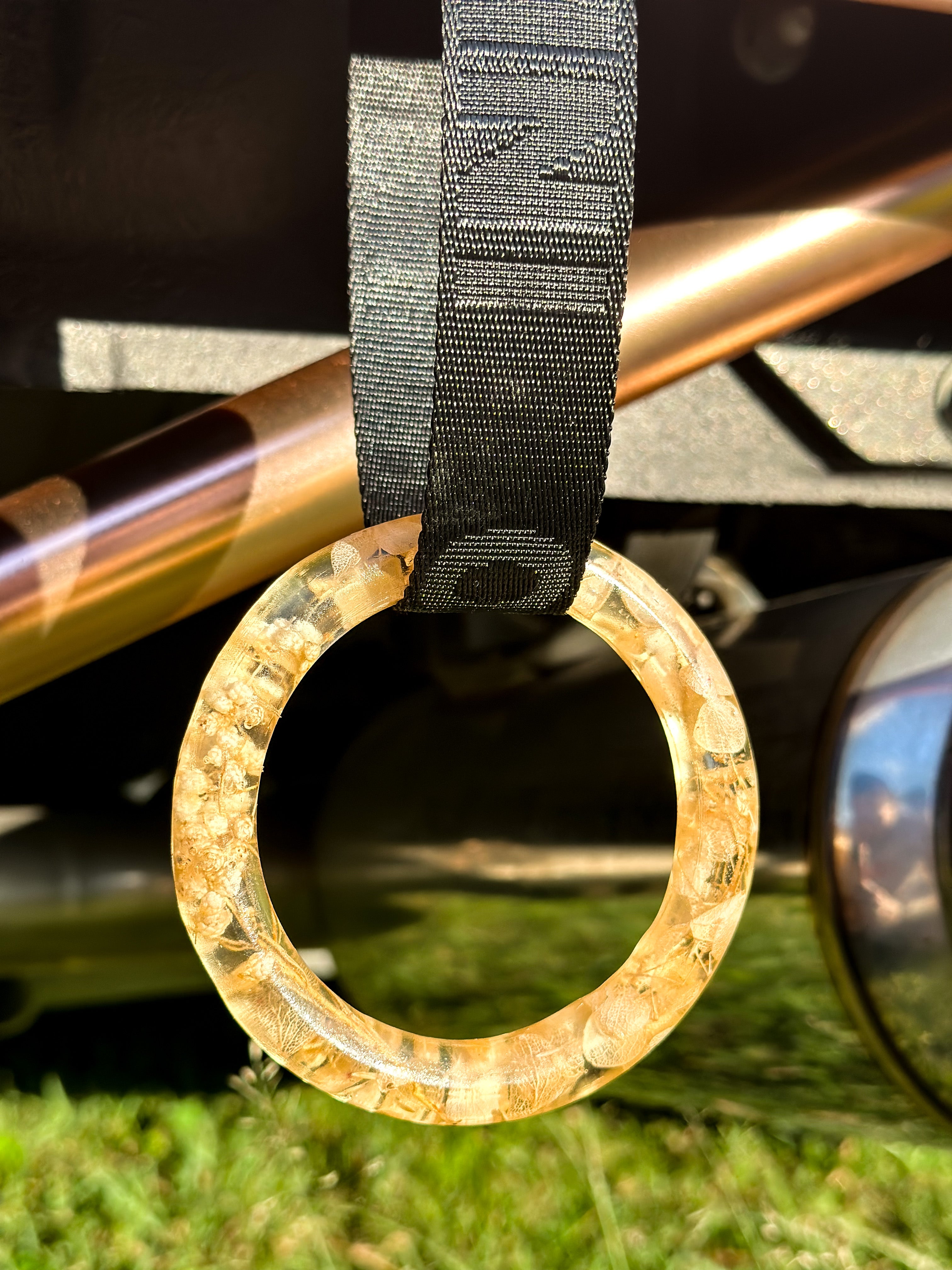 Mini Yellow Flower Resin Tsurikawa